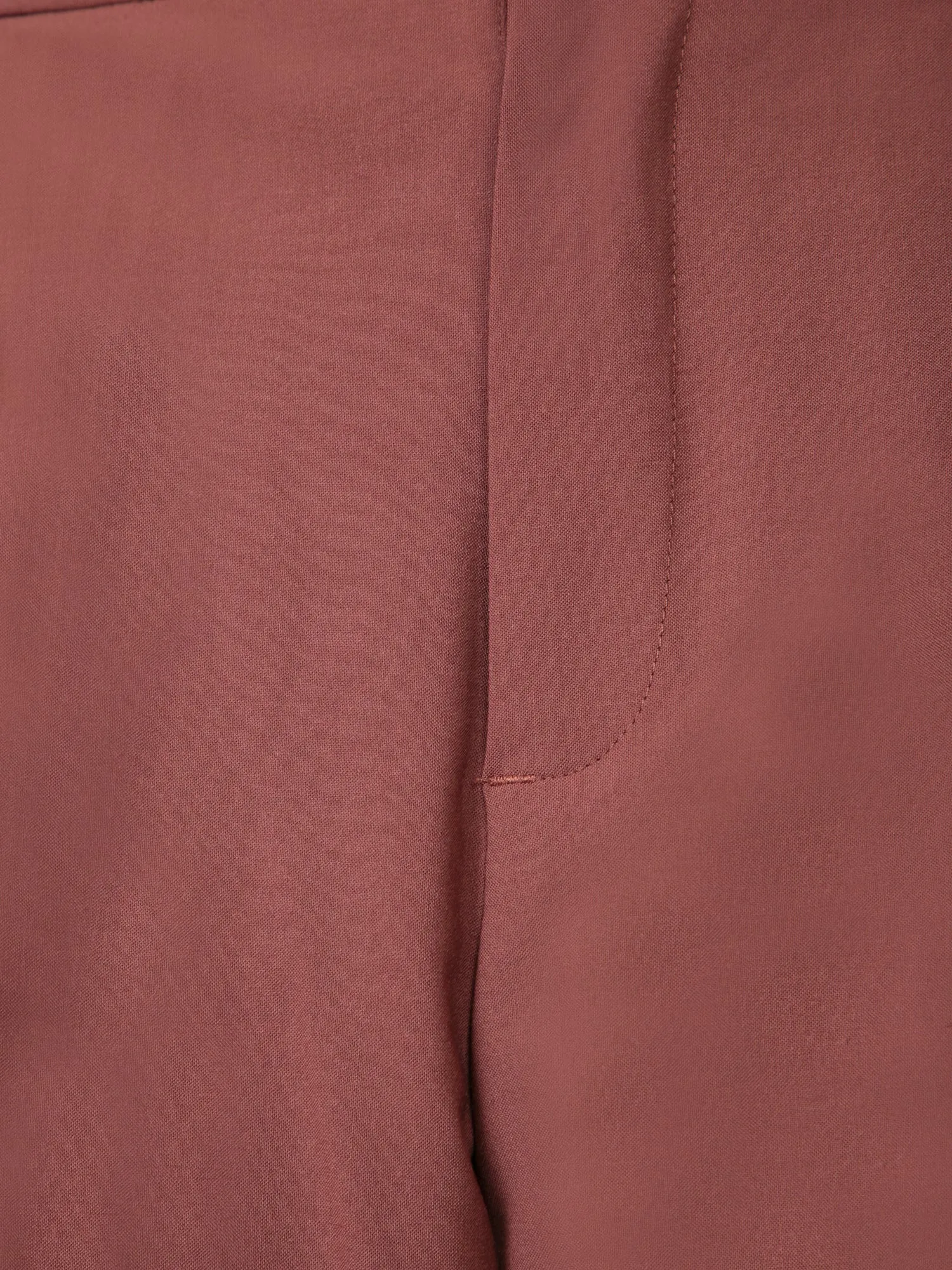 Wide leg rust trousers