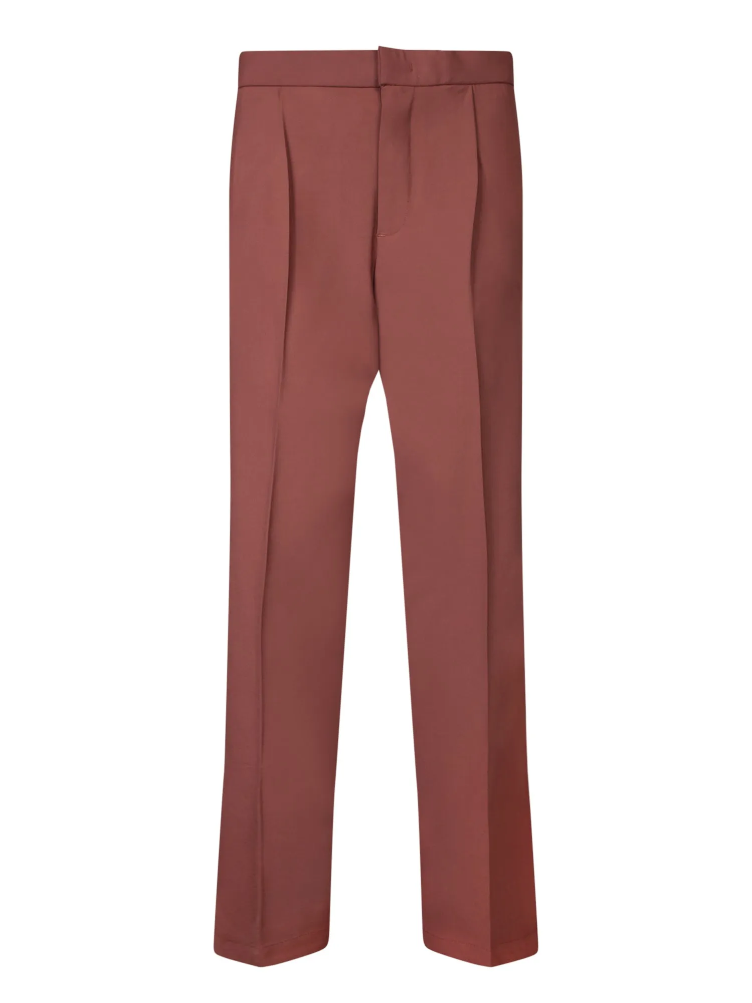 Wide leg rust trousers