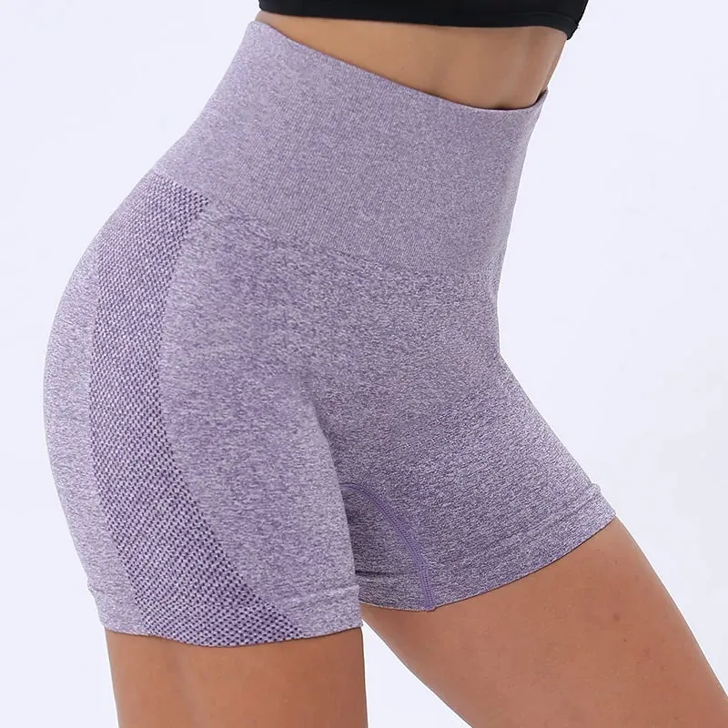 Women's High Waist Seamless Running Shorts