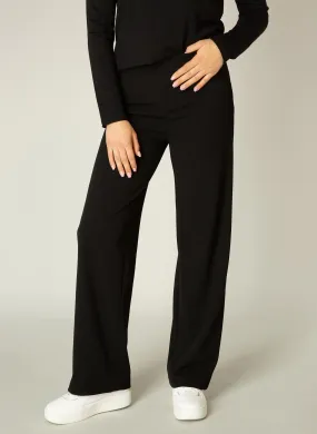 Yarah Wide Trouser in Black